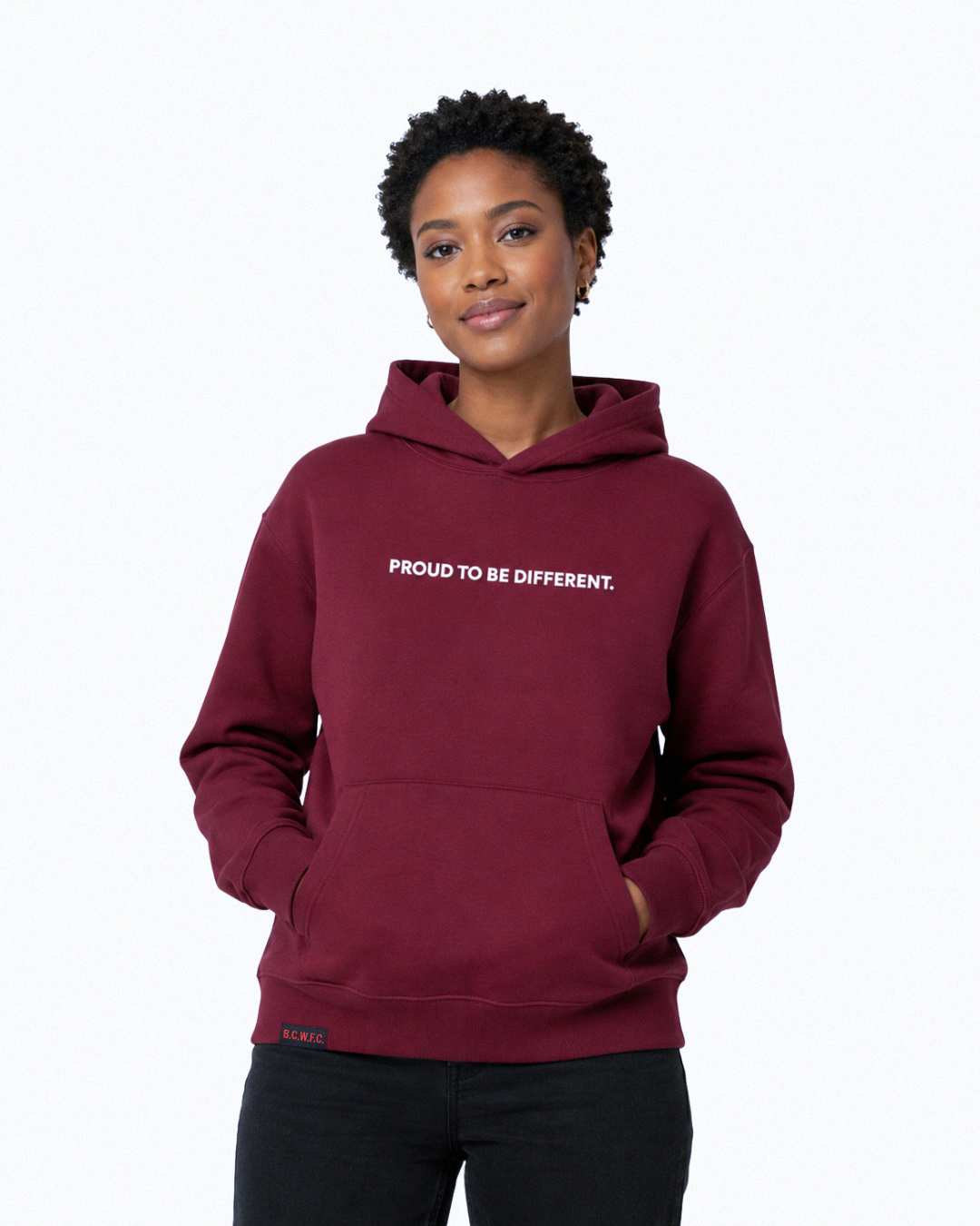 Sudadera Orgulloso de Ser Diferente - Burdeos
