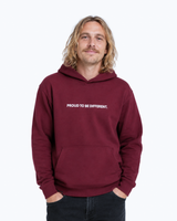 Felice di essere diverso Hoodie - Bordeaux