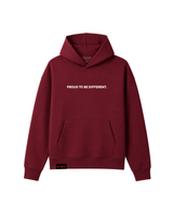 Proud to be Different Hoodie - Burgundy