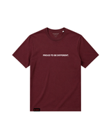 Proud to be Different T-Shirt - Burgundy