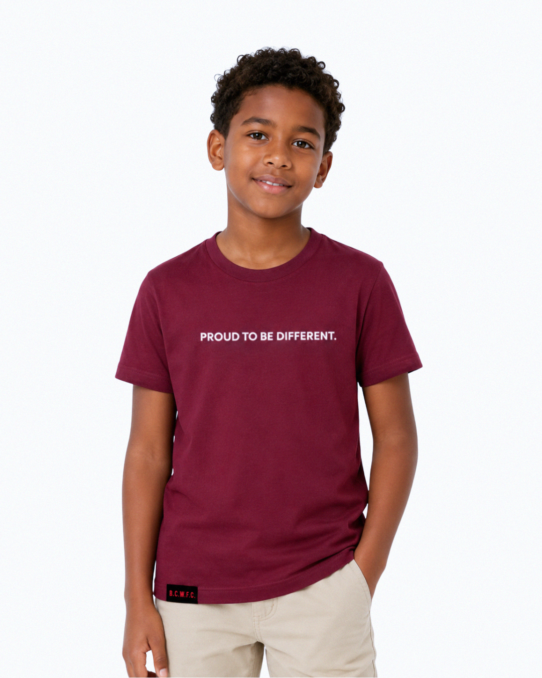 Proud to be Different Youth T-Shirt - Burgundy