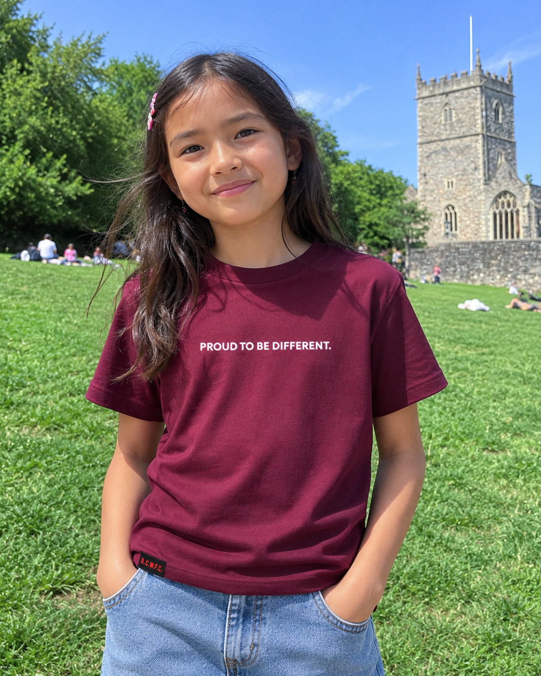 Proud to be Different Youth T-Shirt - Burgundy